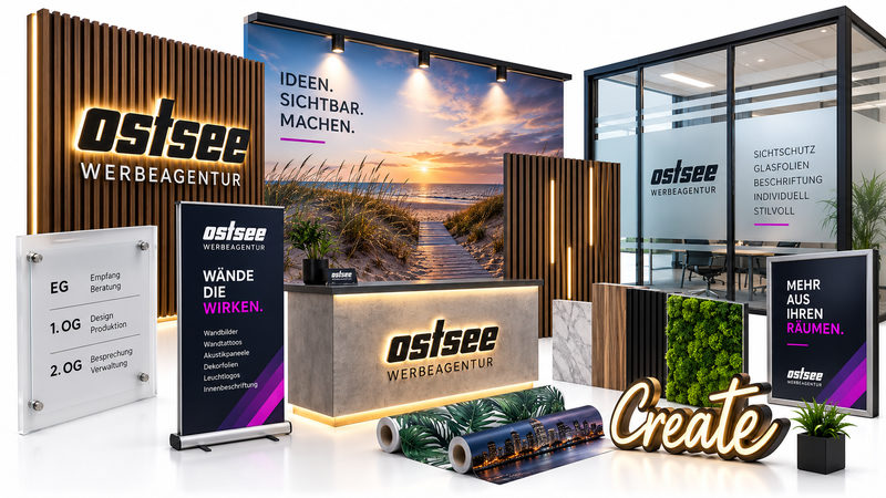 Raumgestaltung & Innenwerbung