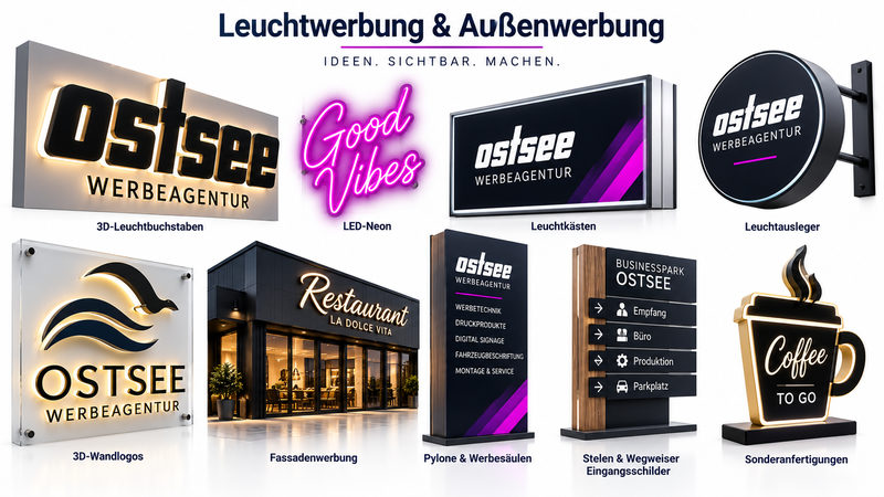 Leuchtwerbung & Außenwerbung