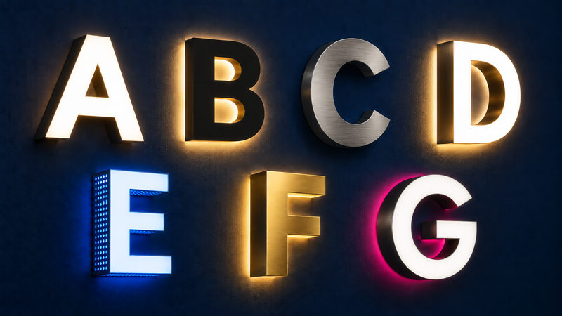 3D-Leuchtbuchstaben
